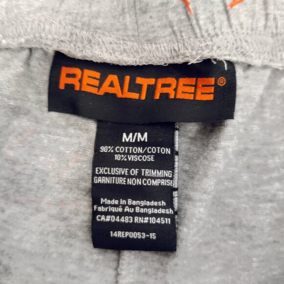 Realtree Men's Pajama Bottom Size M Gray Cotton Viscose Sleepwear Logo Print - Picture 2 of 9
